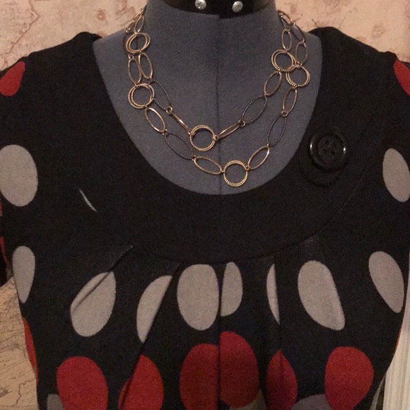 Italian Contro-Corrente cotton rayon dress - Picture 2 of 4